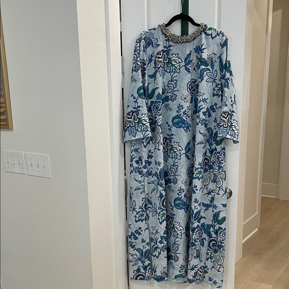 Tuckernuck floral beaded midi dress